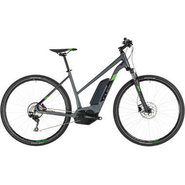 Bicicletta Ibrida Elettrica CUBE CROSS HYBRID PRO 400 TRAPEZ Donna Grigio 2019 0